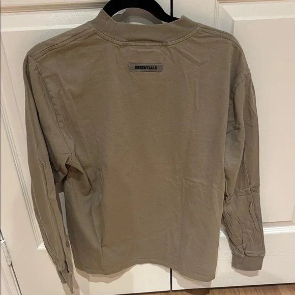 Essentials Kids Beige Long Sleeve Shirt - Picture 3 of 3